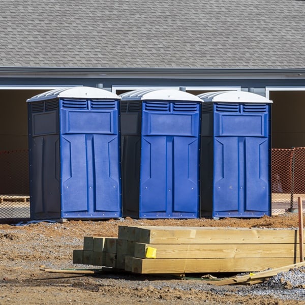 is there a specific order in which to place multiple portable toilets in Humboldt Tennessee